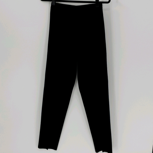 Ming Wang black stretch pants, straight.  XS fabulous fabric. - Picture 1 of 7
